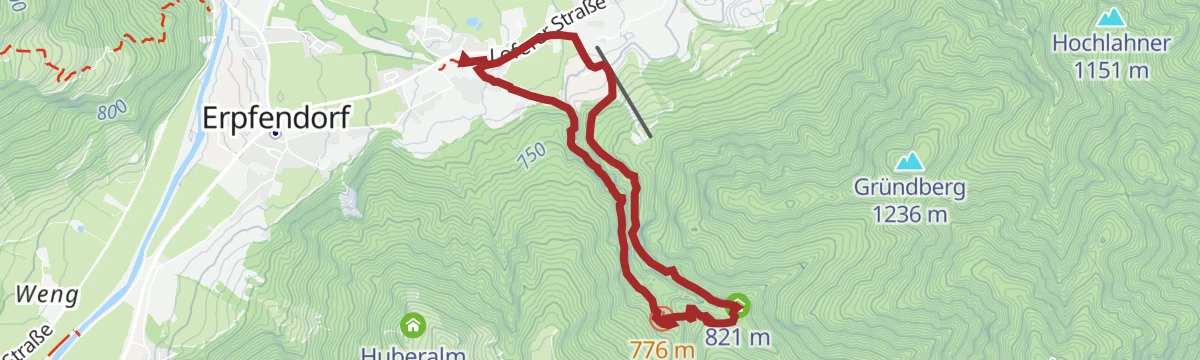 Route map: Große Griesbachrunde